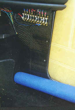 Carbon fiber kick panel